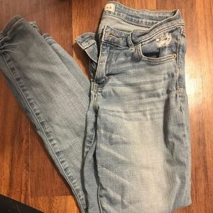 Abercrombie and Fitch light wash skinny jean